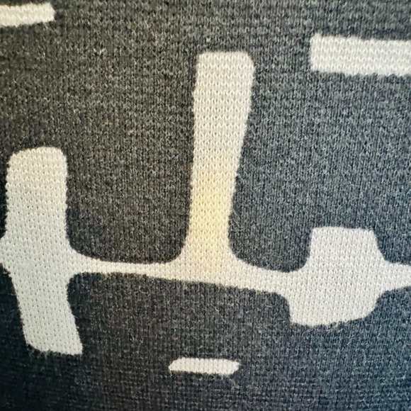 2009 Banana Republic gray nylon, spandex blend size 4 dress geometric design - Picture 6 of 14